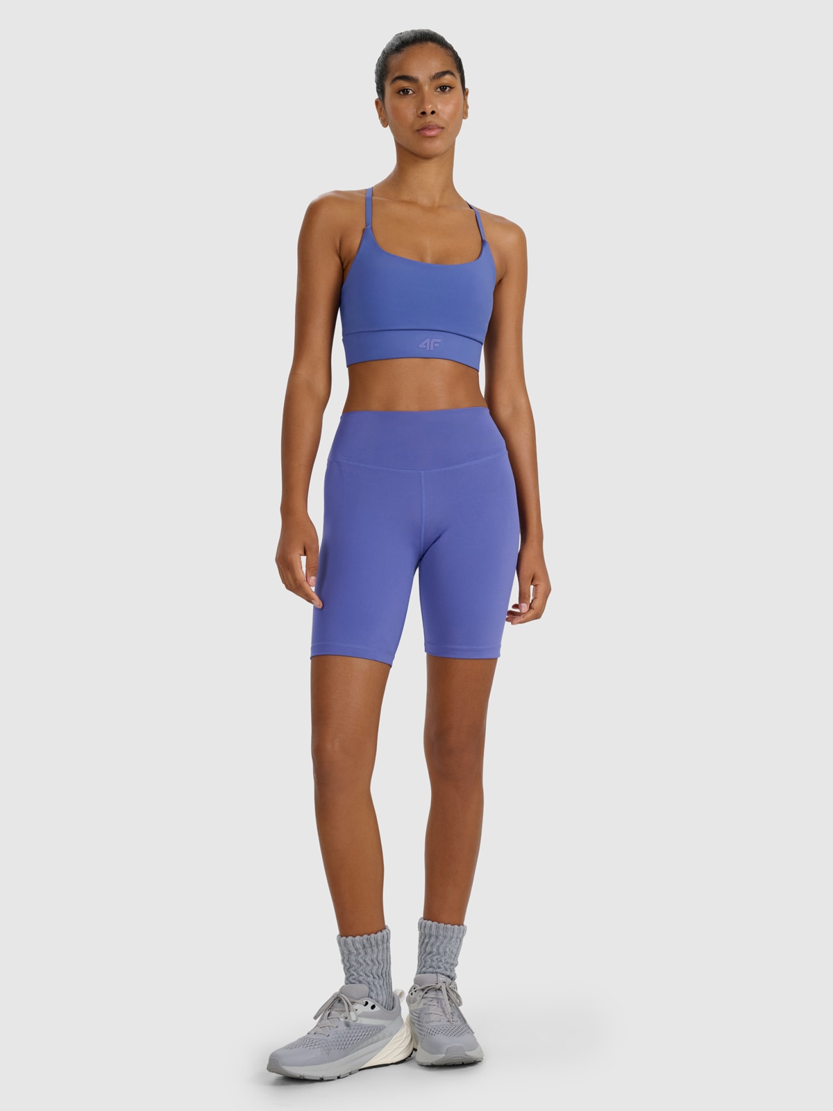 Moteriškos dviratininko treniruočių tamprės - tamsiai mėlynos  