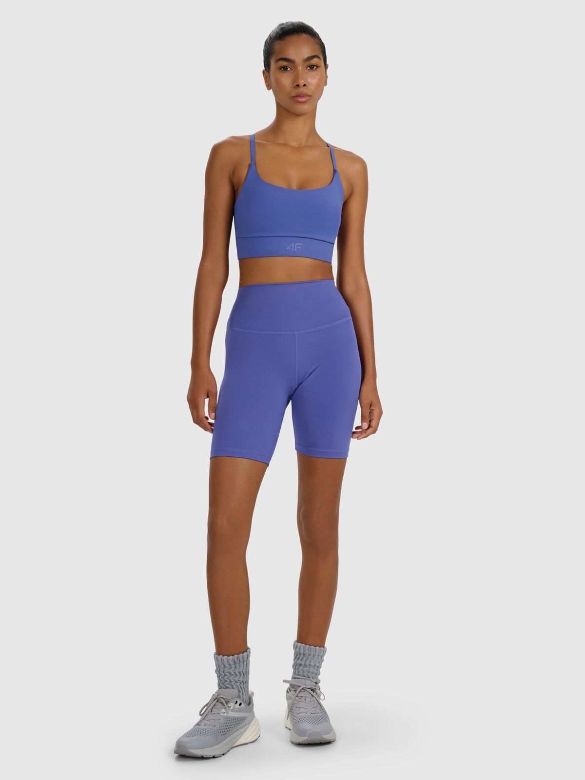 Moteriškos dviratininko treniruočių tamprės - tamsiai mėlynos