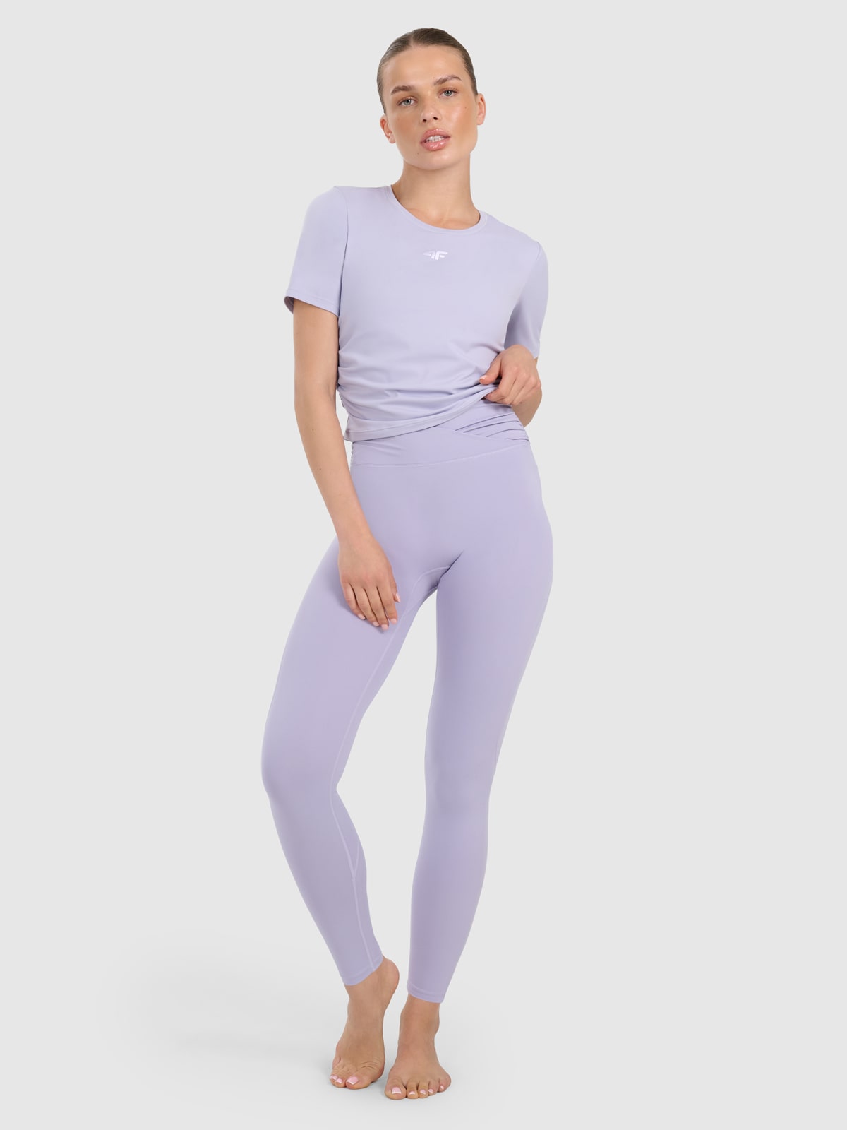 Moteriškos greitai džiūstančios tamprės jogai ir pilatesui - mėlynos