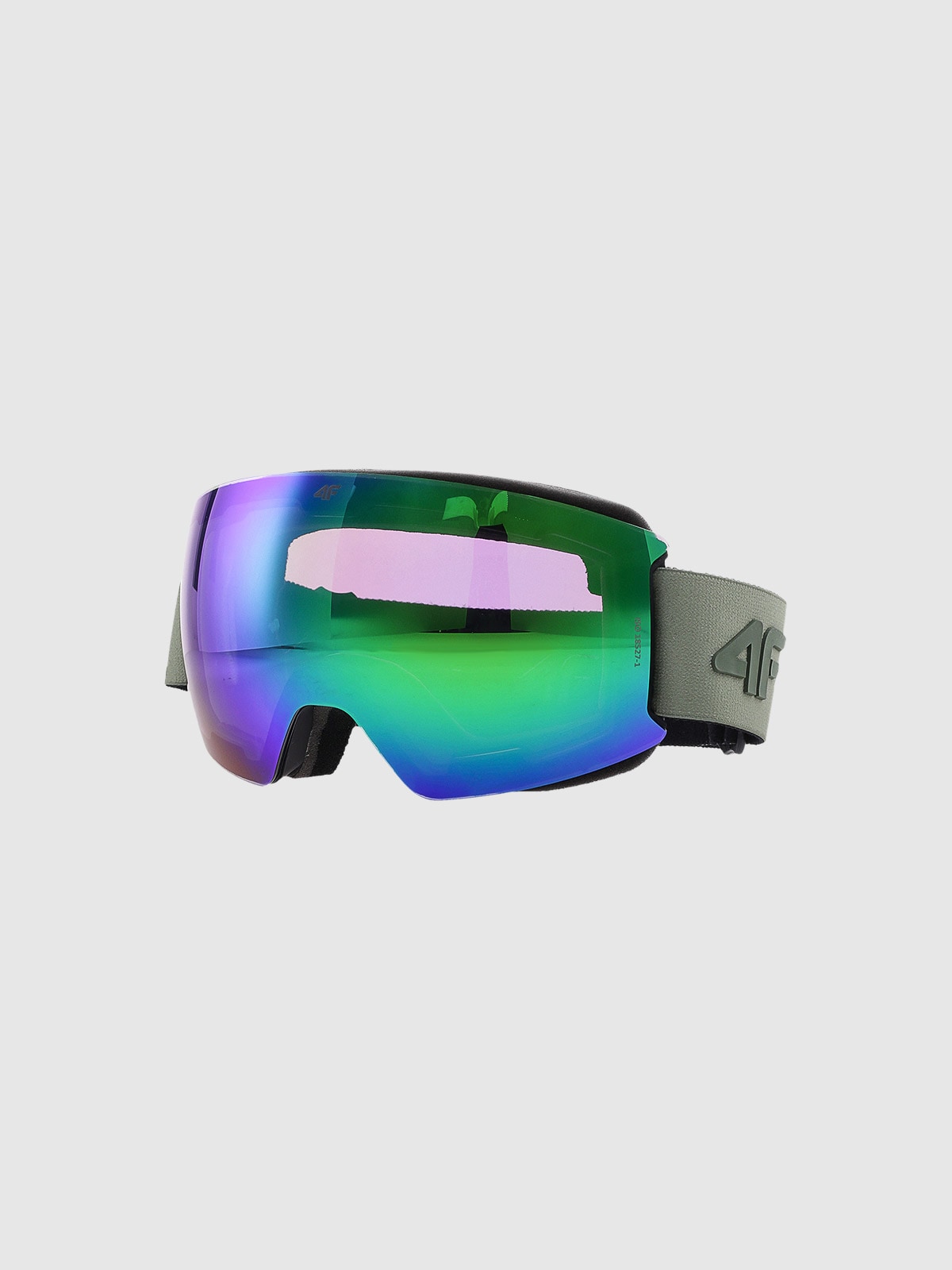 Slidinėjimo akiniai su įvairiaspalviu sluoksniu unisex - alyvuogių spalvos