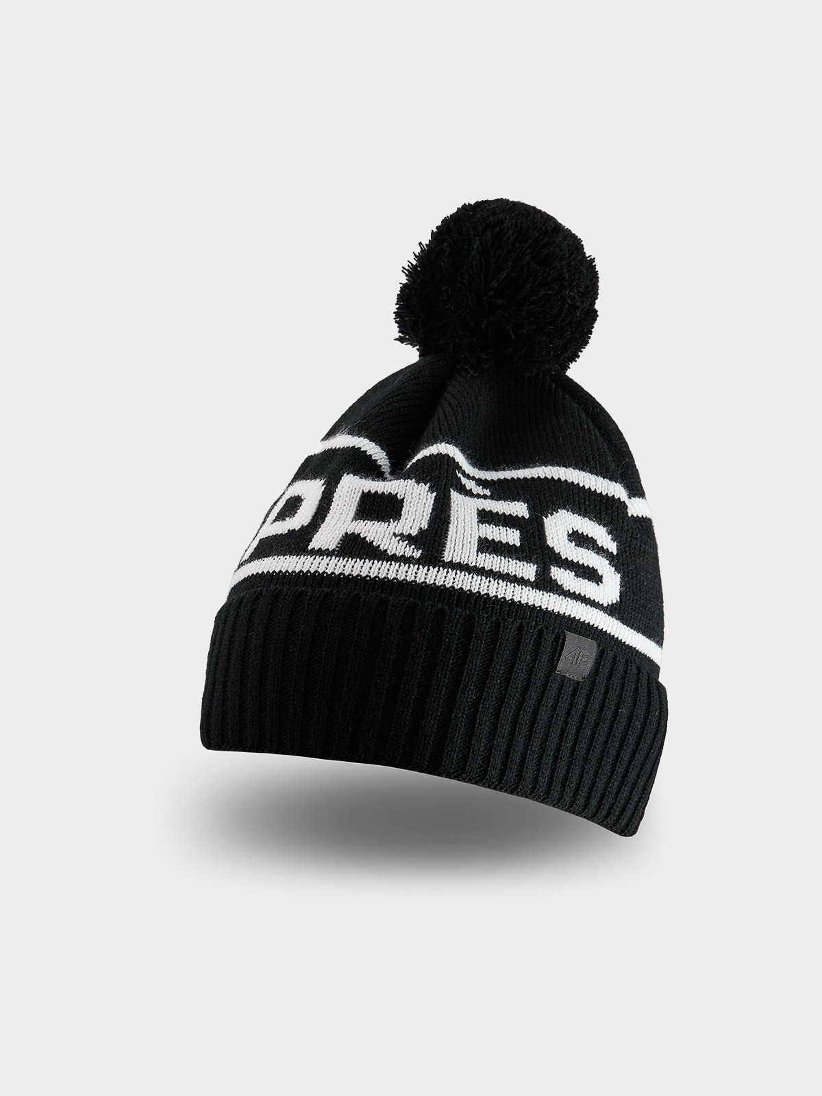 Moteriška žieminė kepurė su vilnos priemaiša - juoda