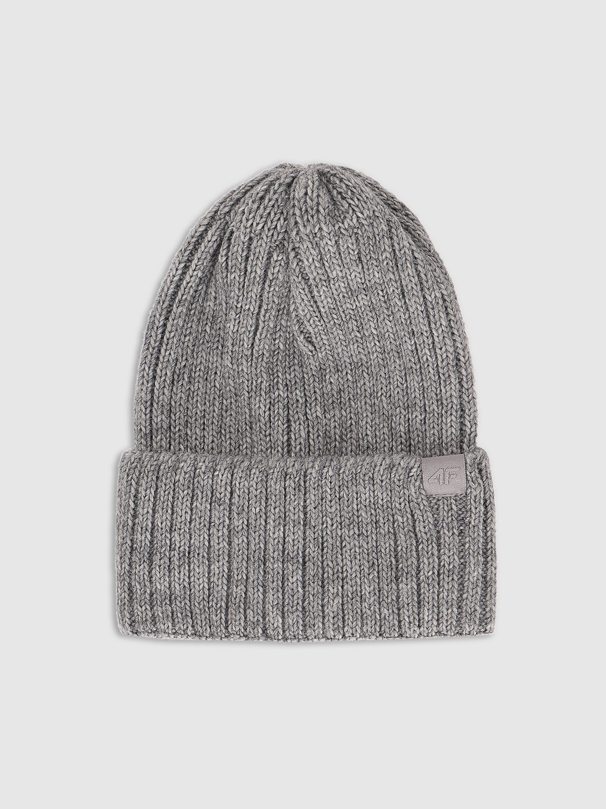 Moteriška žieminė kepurė su vilnos priemaiša - pilka