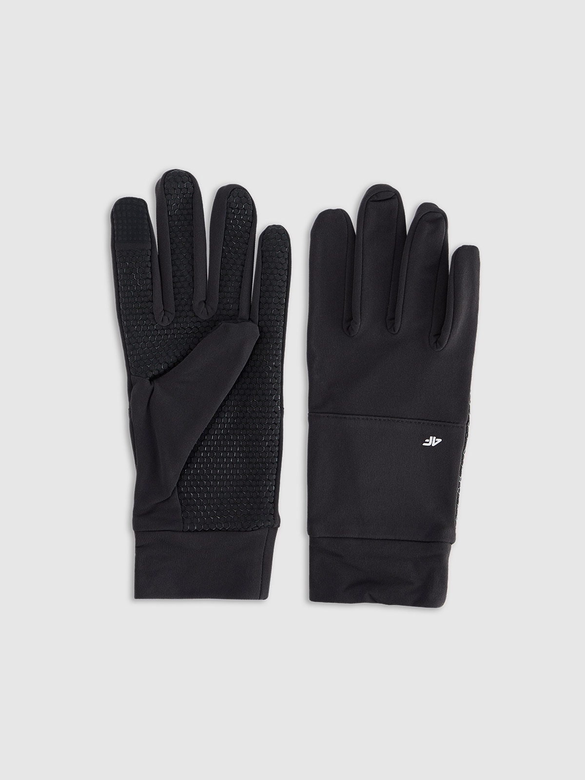 Trikotažinės pirštinės Touch Screen unisex - juodos