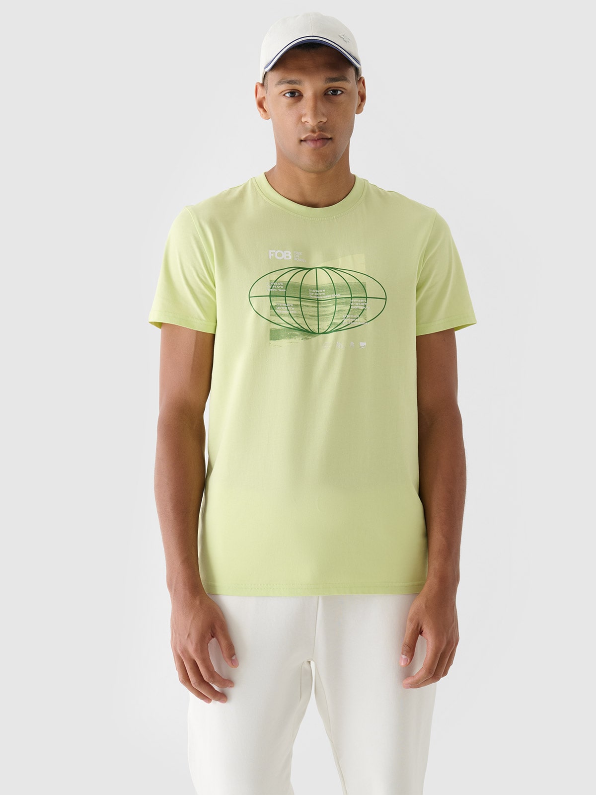 Vyriški T-shirt regular marškinėliai su grafika - žali