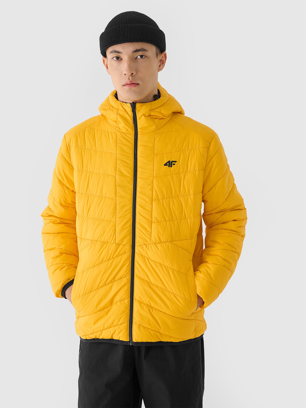 Vyriška dvipusė Primaloft Thermoplume striukė su sintetiniu pūkų kamšalu - pilka