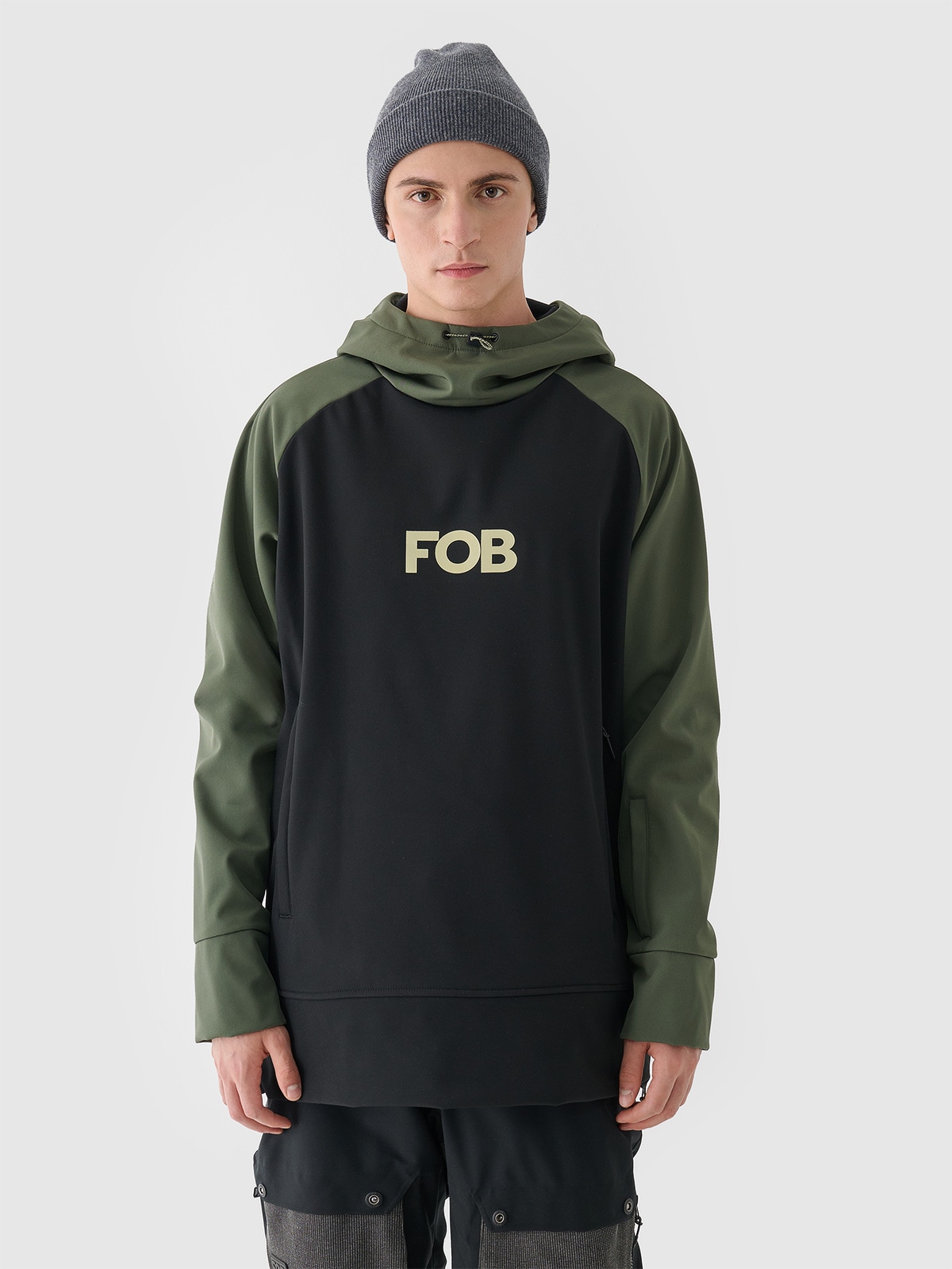 Vyriška softshell snieglenčių striukė 5000 membrana - juoda