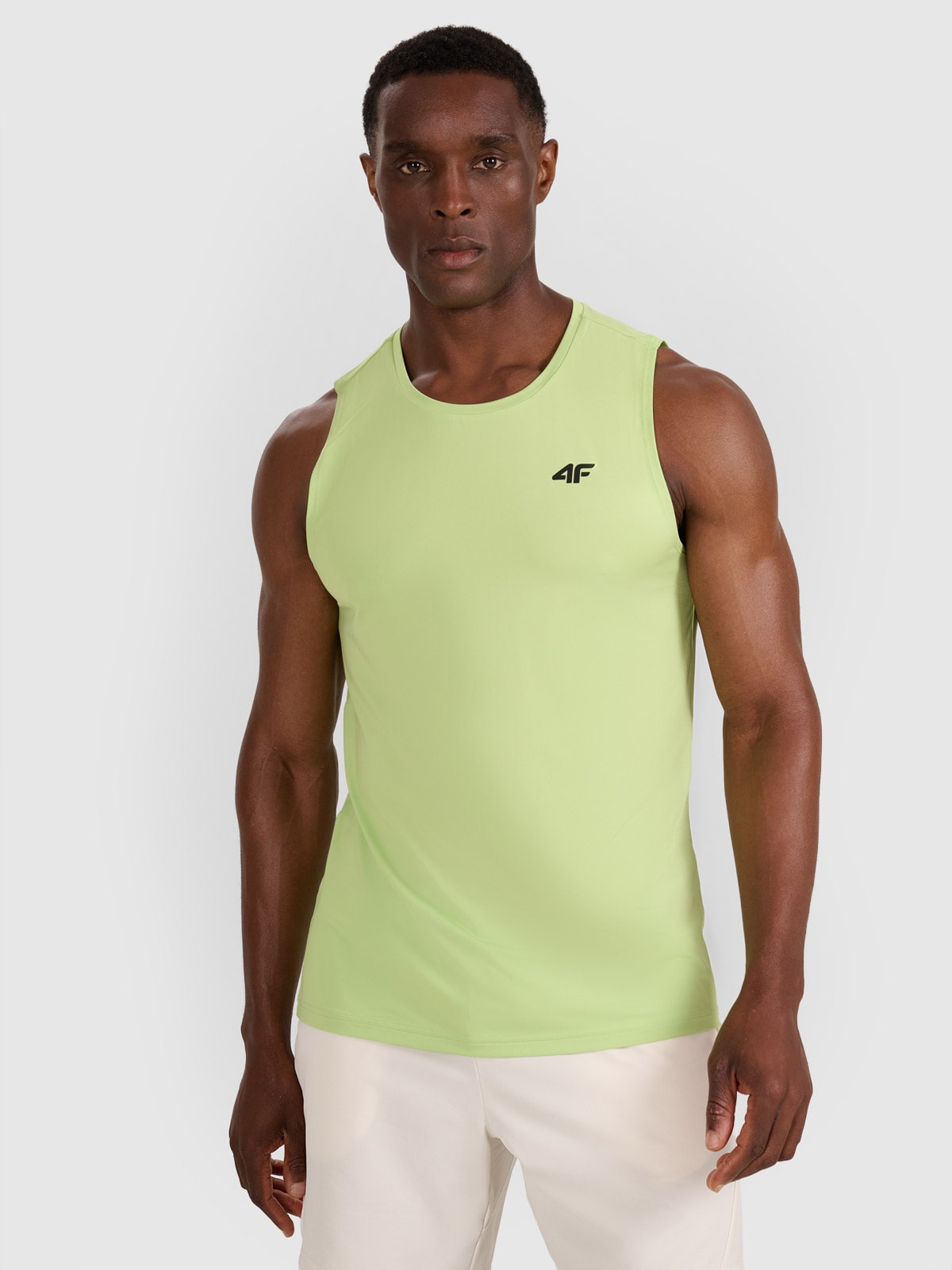 Vyriški tank top greitai džiūstantys treniruočių marškinėliai - žali