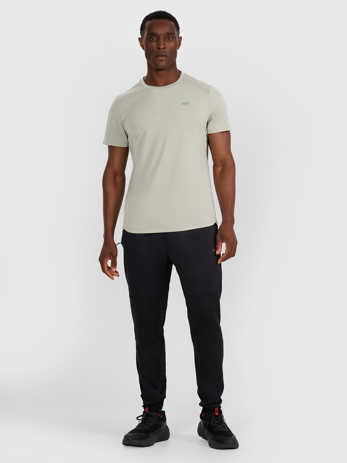 Vyriškos greitai džiūstančios treniruočių kelnės - juodos