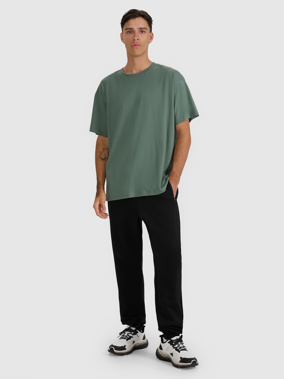 Vyriškos sportinės jogger kelnės - juodos