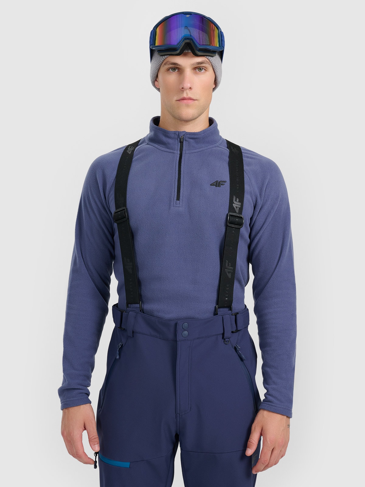 Vyriškas termoaktyvus fliso apatinis trikotažas (viršus) - tamsiai mėlynas