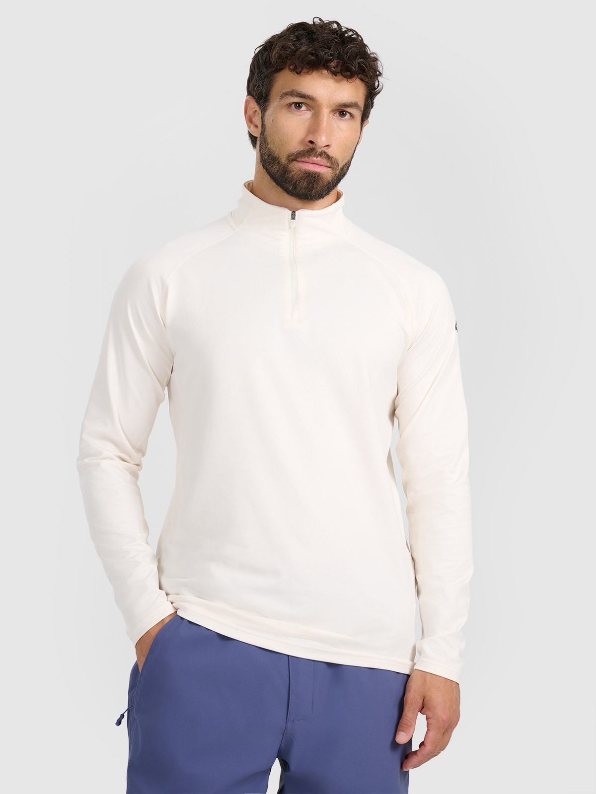 Vyriškas termoaktyvus sukarštas apatinis trikotažas (viršus) - smėlio spalvos