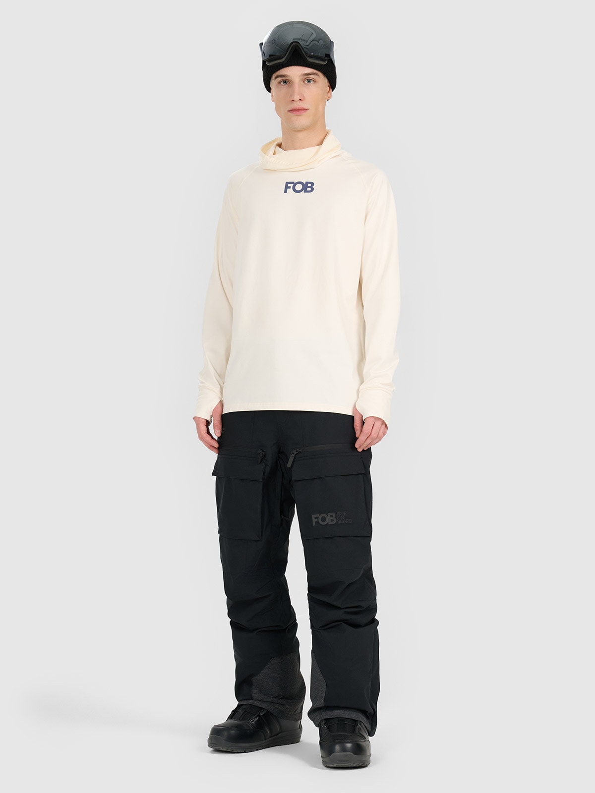 Vyriškas termoaktyvus apšiltintas apatinis trikotažas (viršus) - baltas