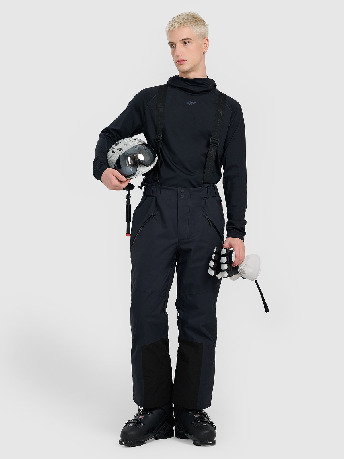 Vyriškos slidinėjimo kelnės Dermizax 20000 membrana - juodos