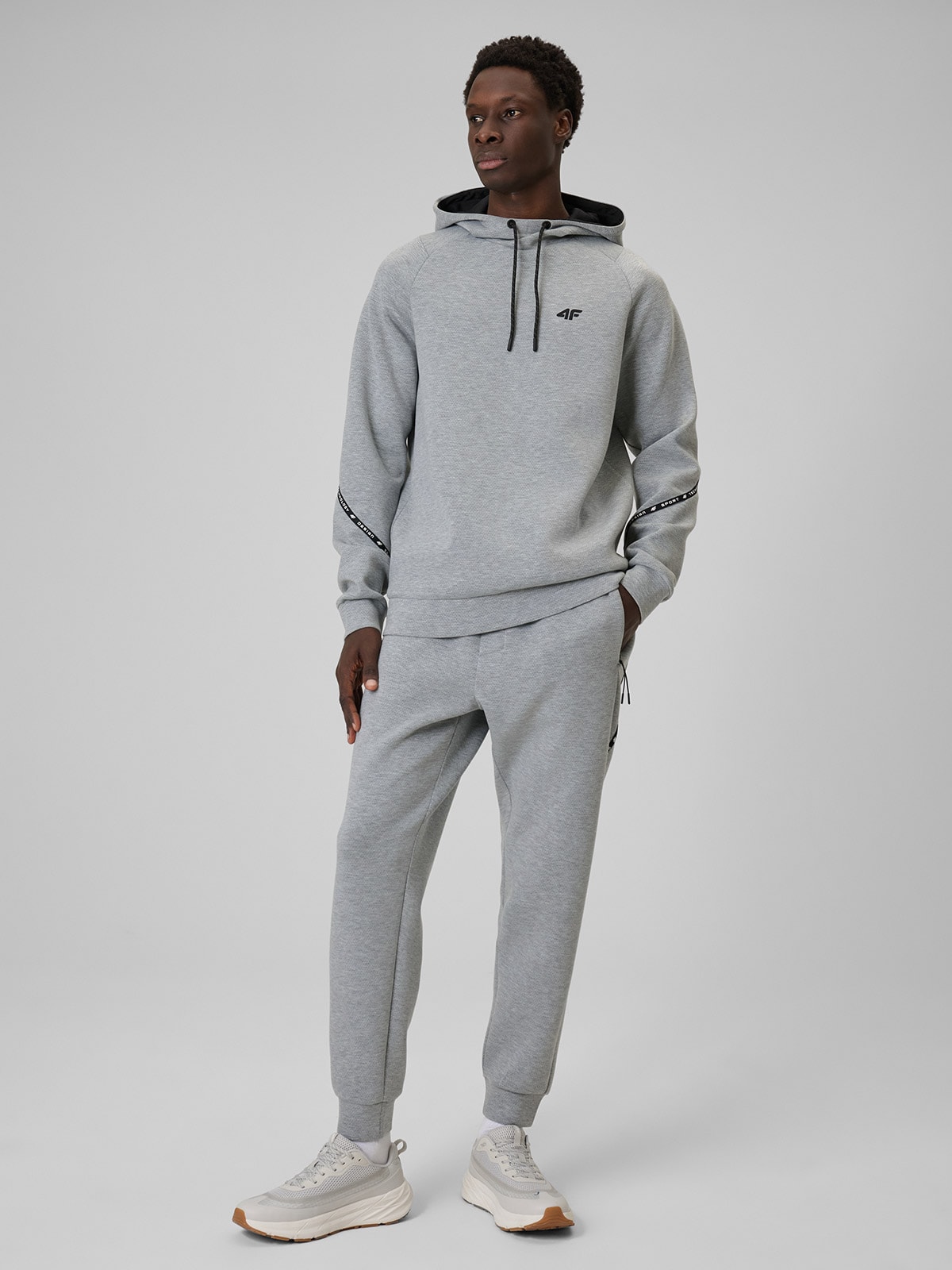 Vyriški sportiniai jogger tipo kelnės - pilkos