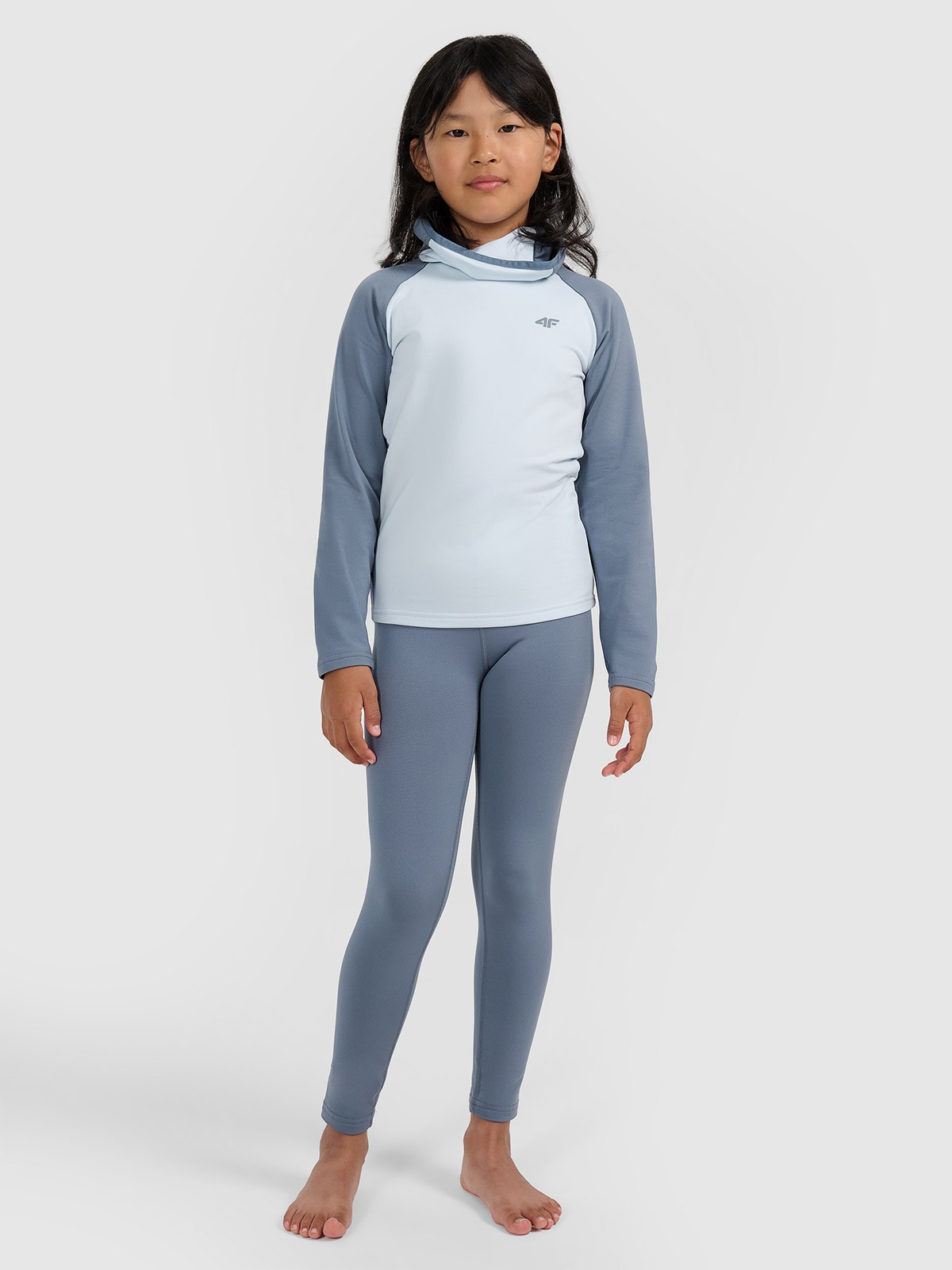 Vaikiškas termoaktyvus sukarštas apatinis trikotažas (apačia) - pilka