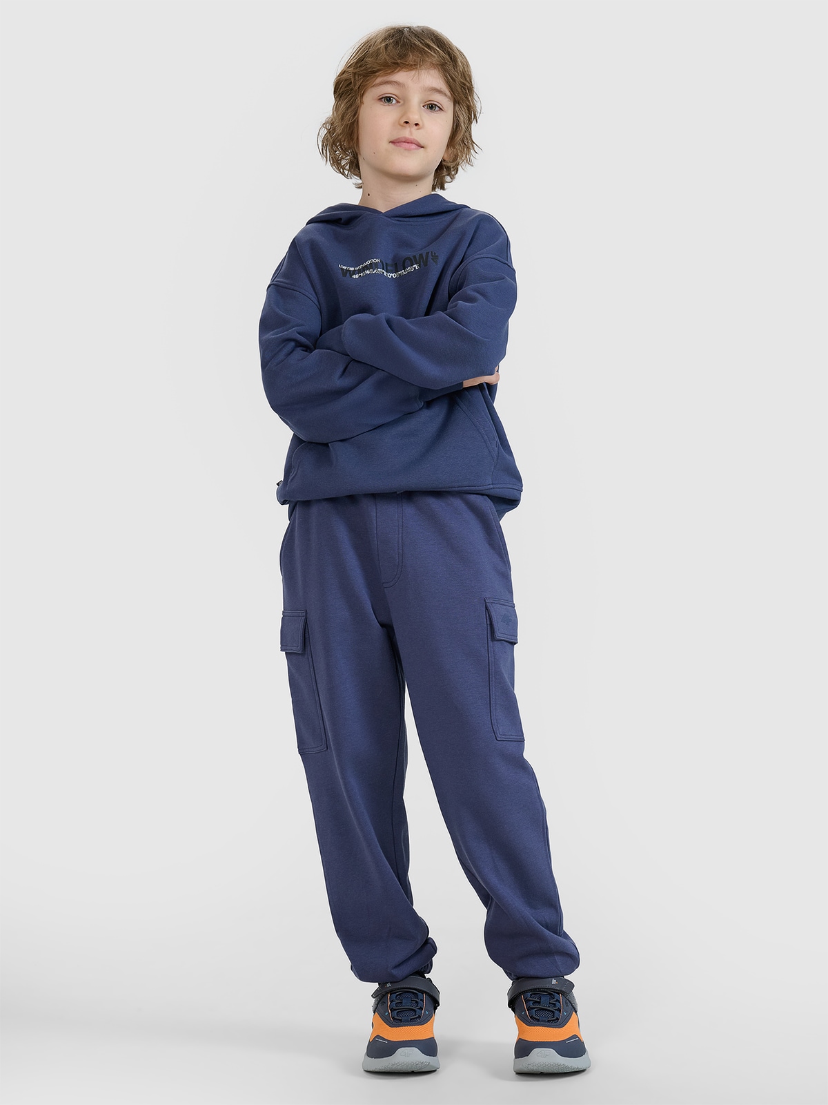 Sportinės jogger kelnės berniukams - pilkos