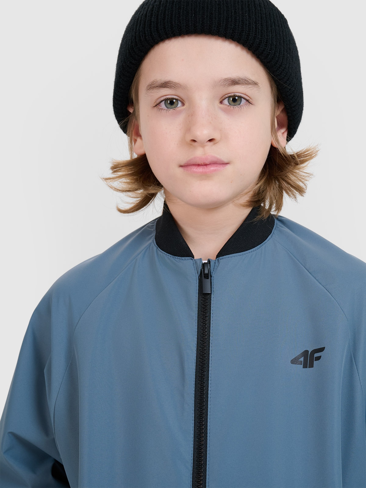 Pereinamojo laikotarpio bomber tipo striukė berniukams - mėlyna