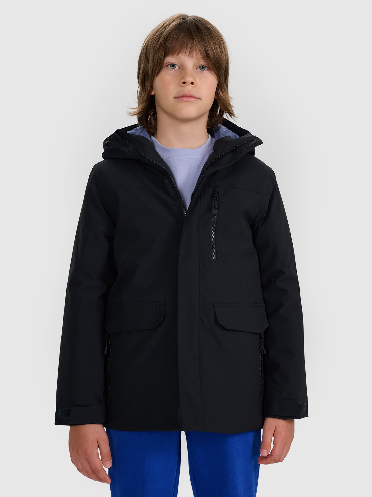 Pereinamojo laikotarpio striukė berniukams 5000 membrana - juoda