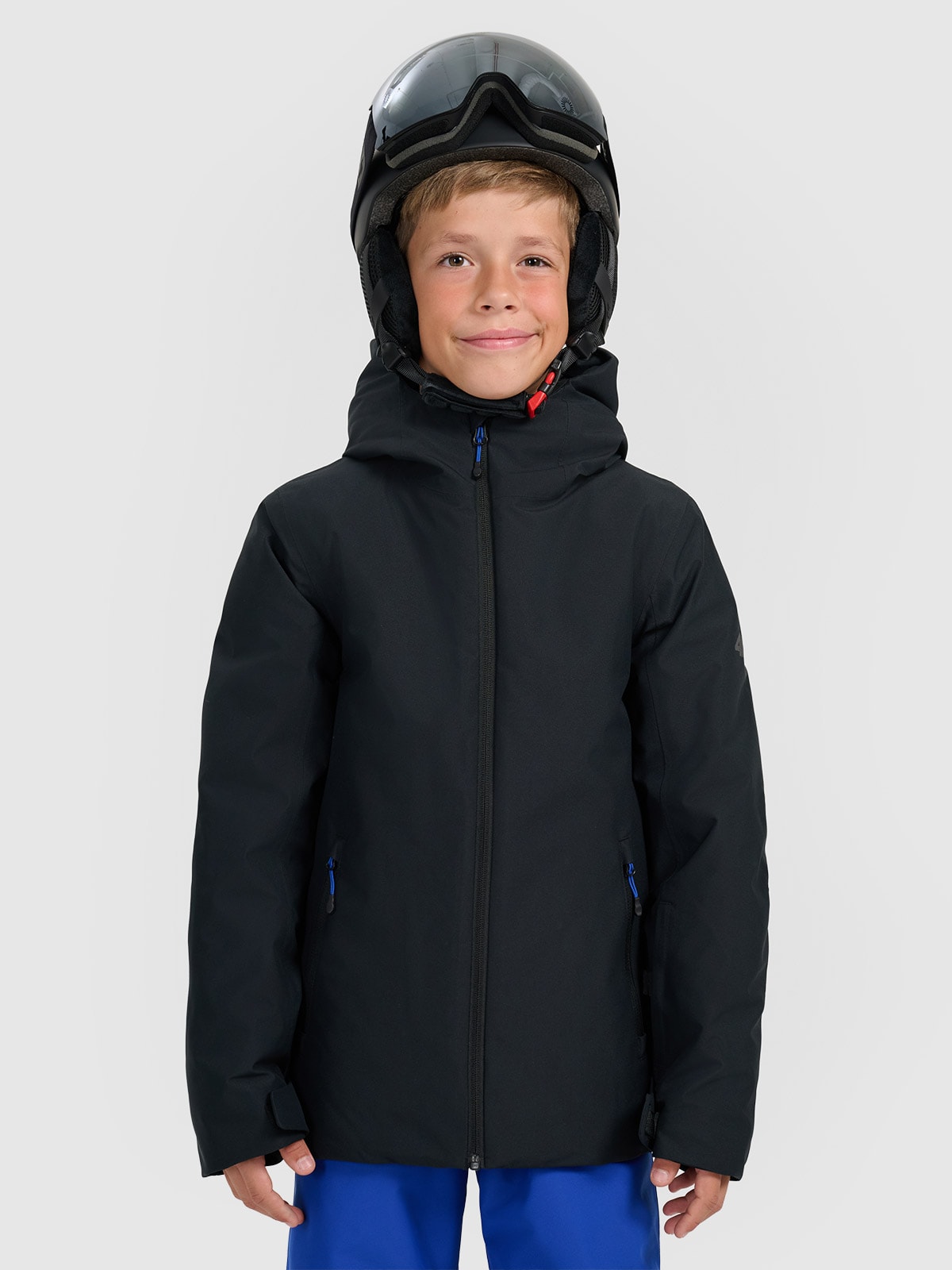 Slidinėjimo striukė berniukams 5000 membrana - juoda