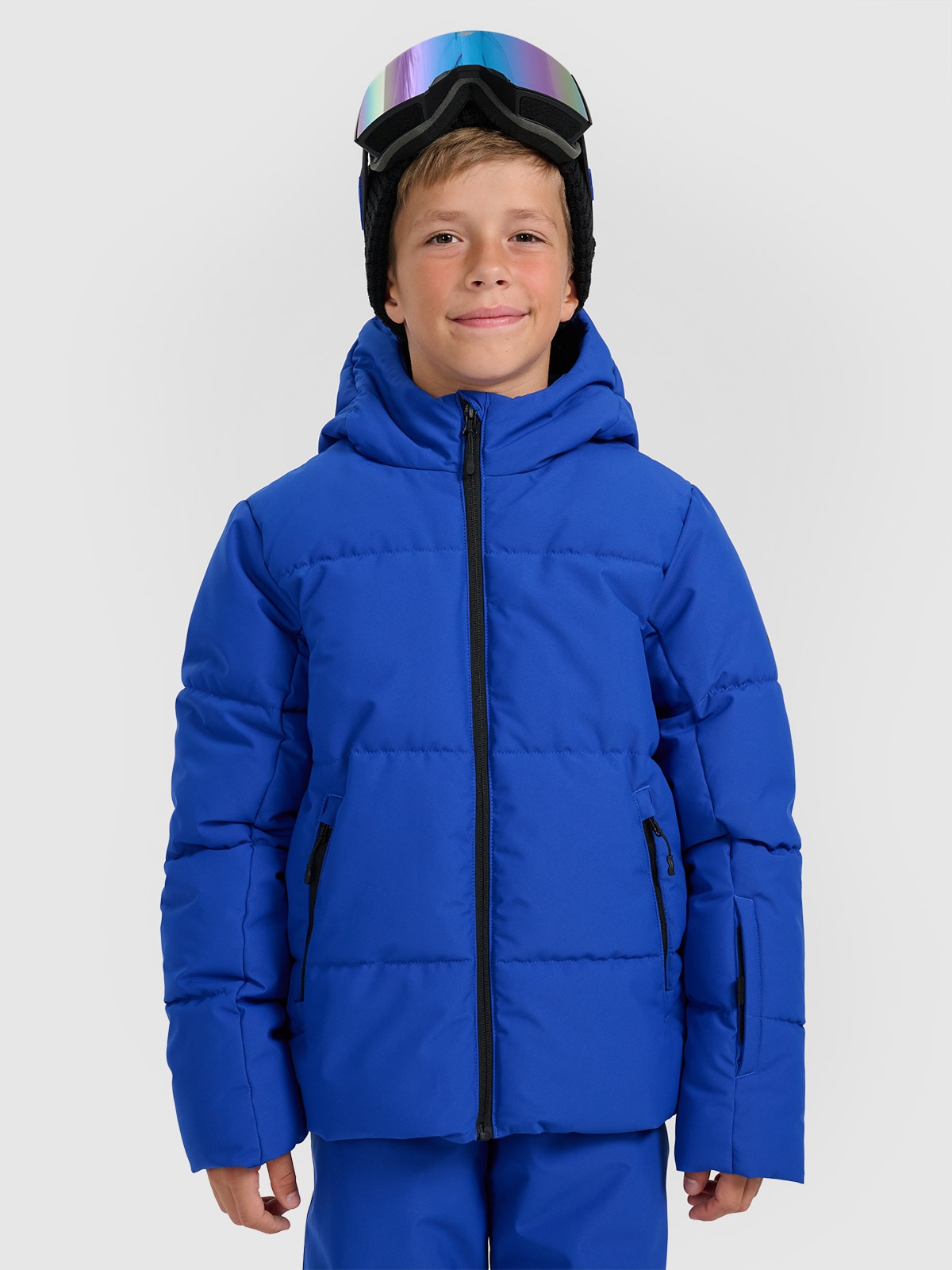 Slidinėjimo striukė berniukams 5000 membrana - mėlyna