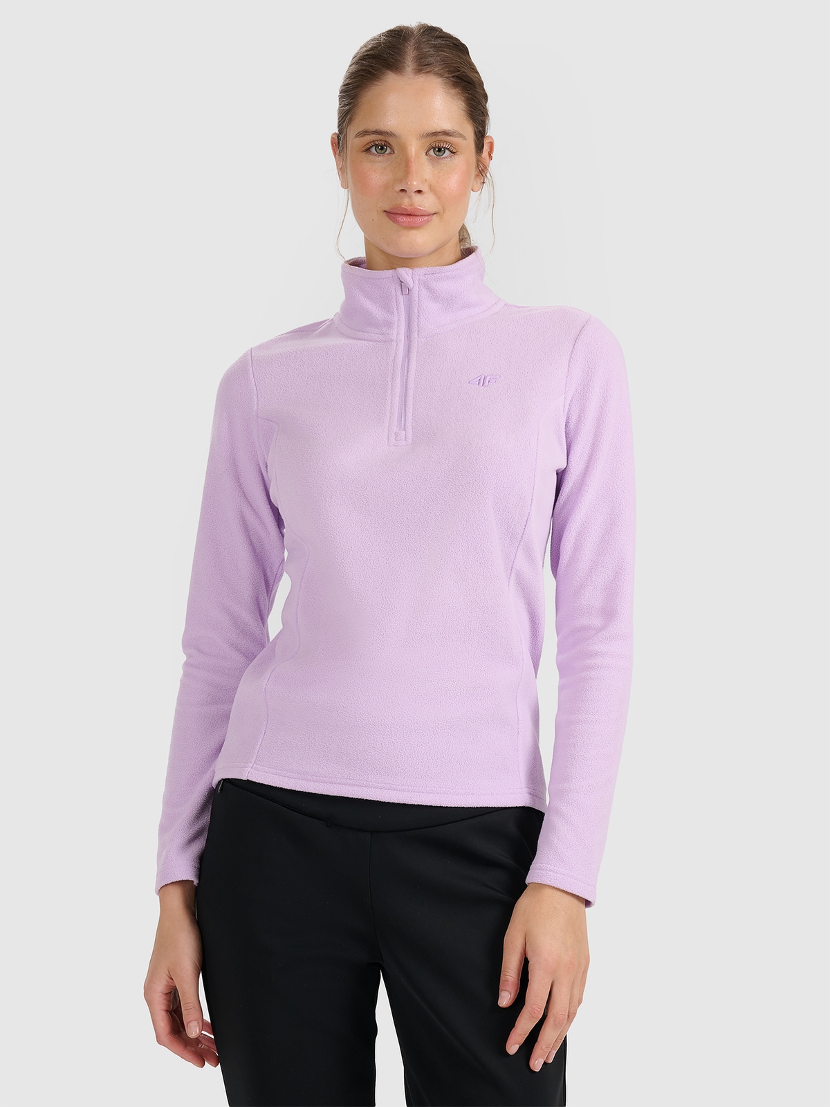 Moteriškas termoaktyvus fliso apatinis trikotažas (viršus) - violetinis