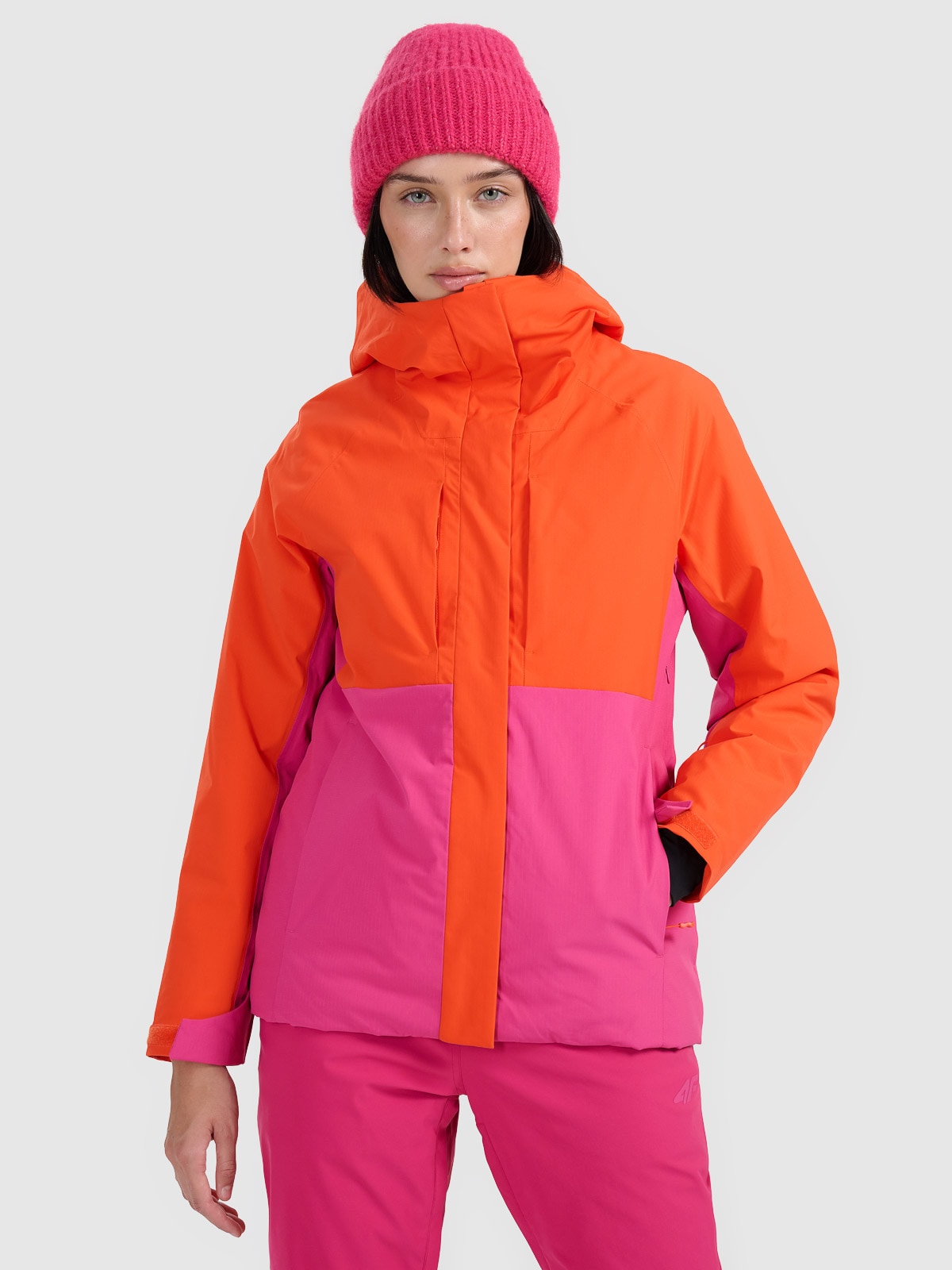 Moteriška slidinėjimo striukė 8000 membrana - mėlyna