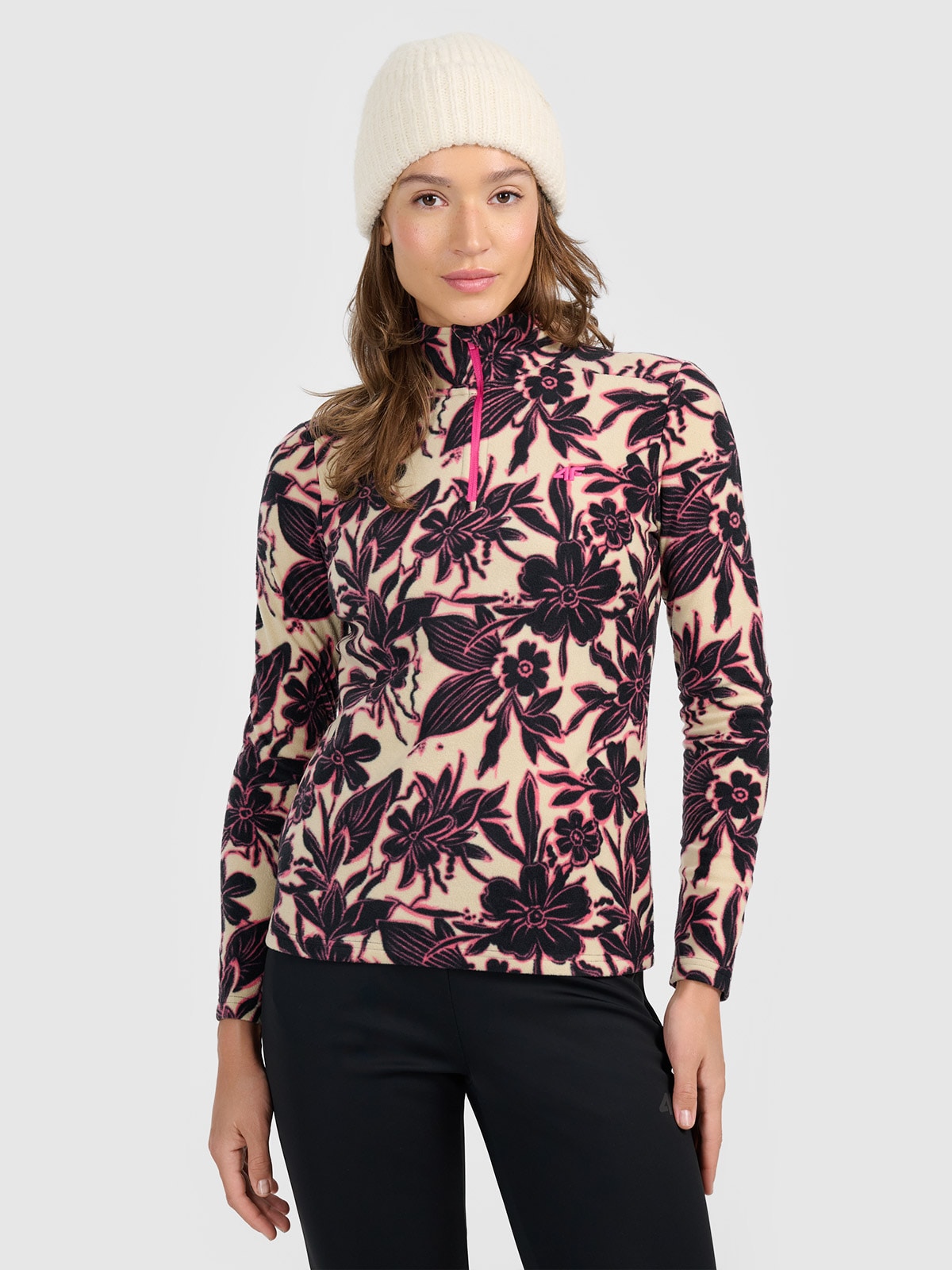 Moteriškas termoaktyvus fliso apatinis trikotažas (viršus) - daugiaspalvis