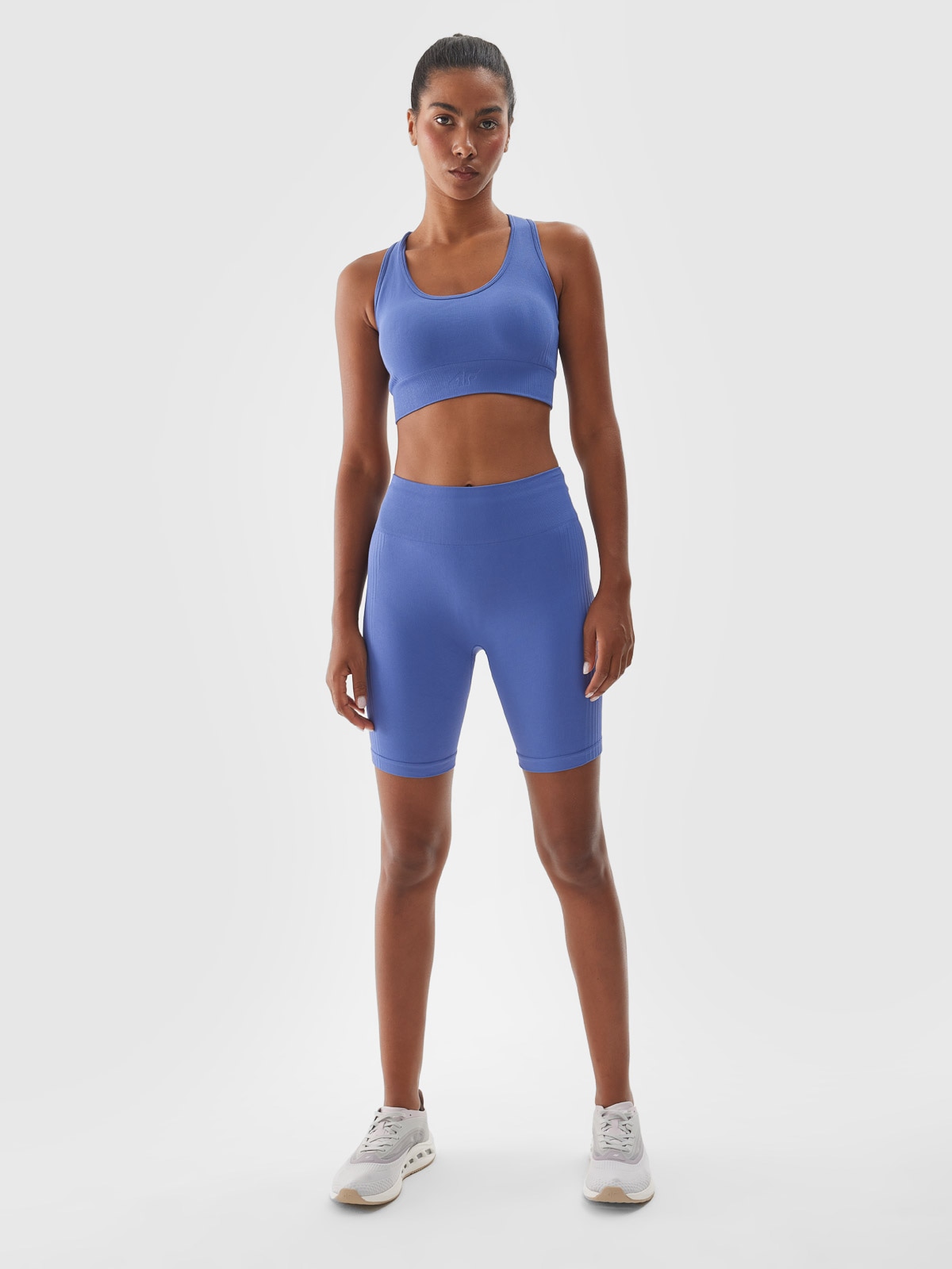 Moteriškos dviratininko treniruočių tamprės - tamsiai mėlynos