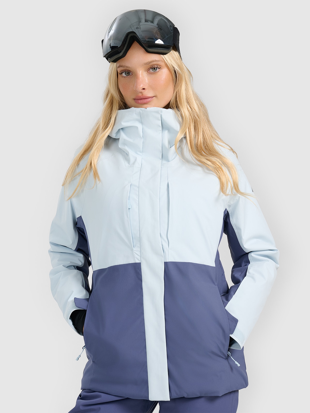 Moteriška slidinėjimo striukė 8000 membrana - mėlyna