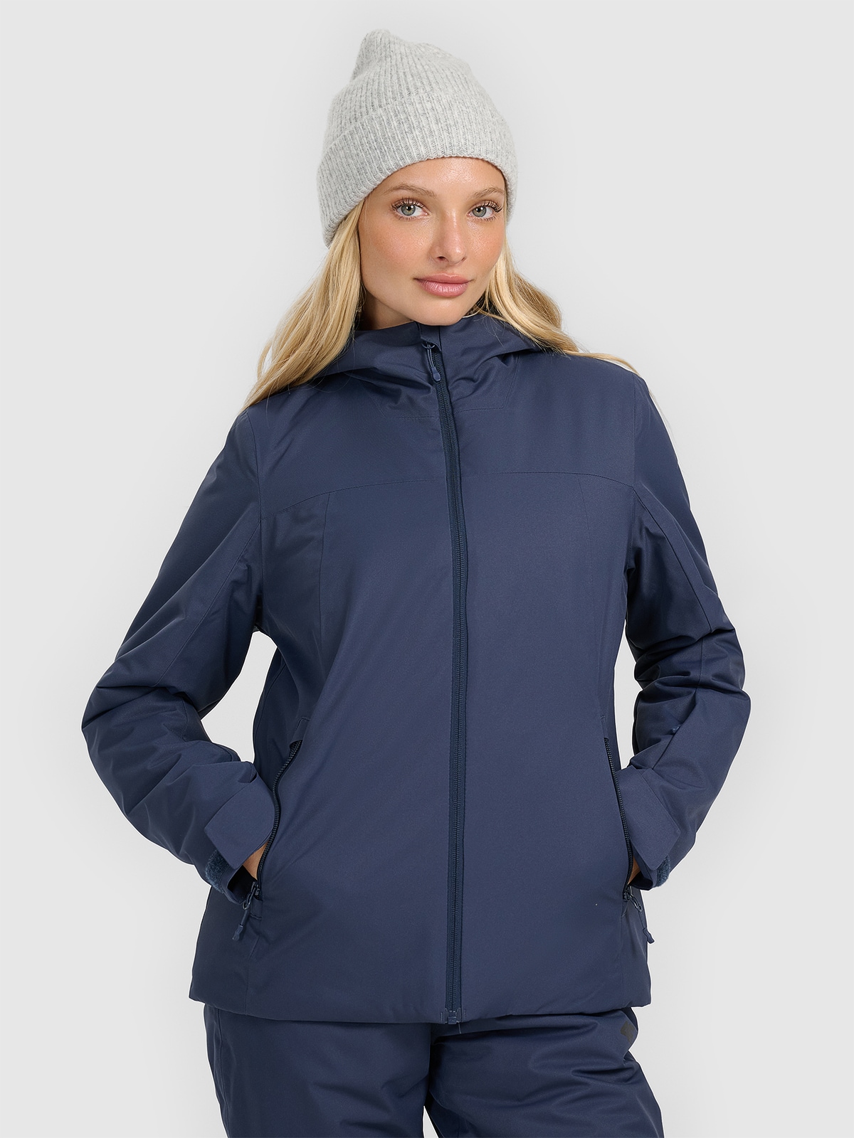 Moteriška slidinėjimo striukė 5000 membrana - tamsiai mėlyna