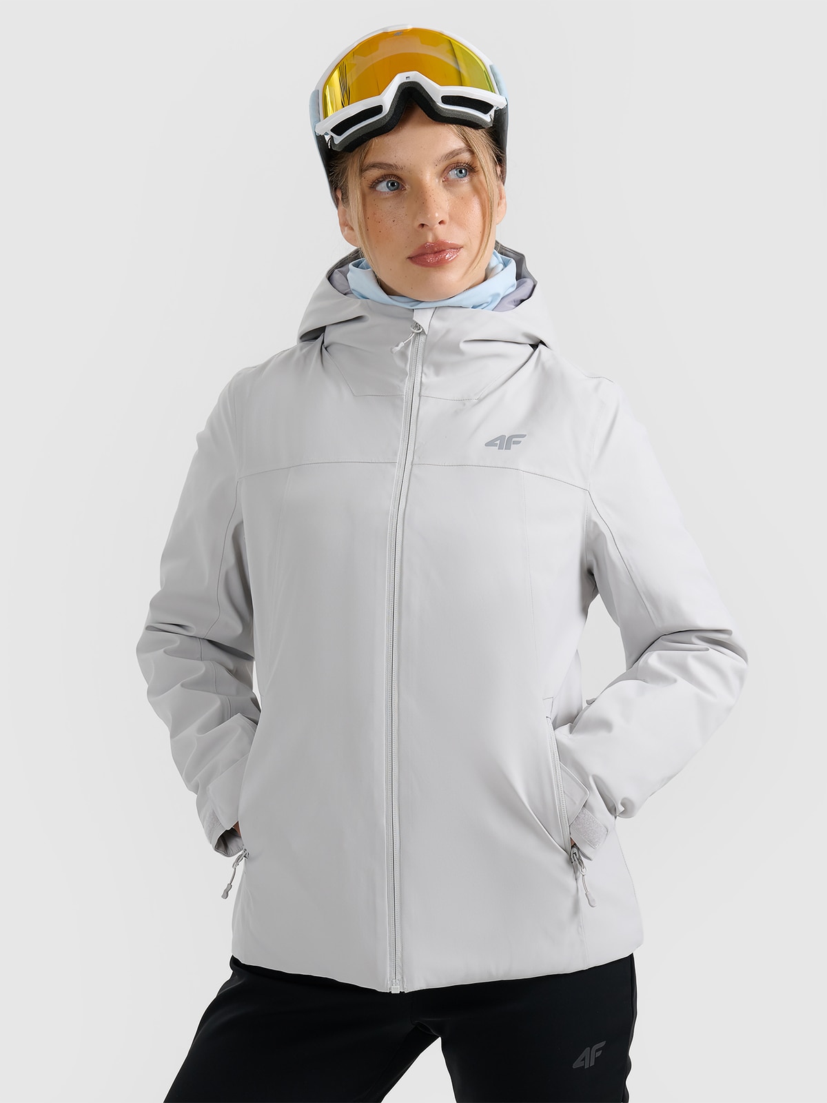 Moteriška slidinėjimo striukė 5000 membrana - pilka