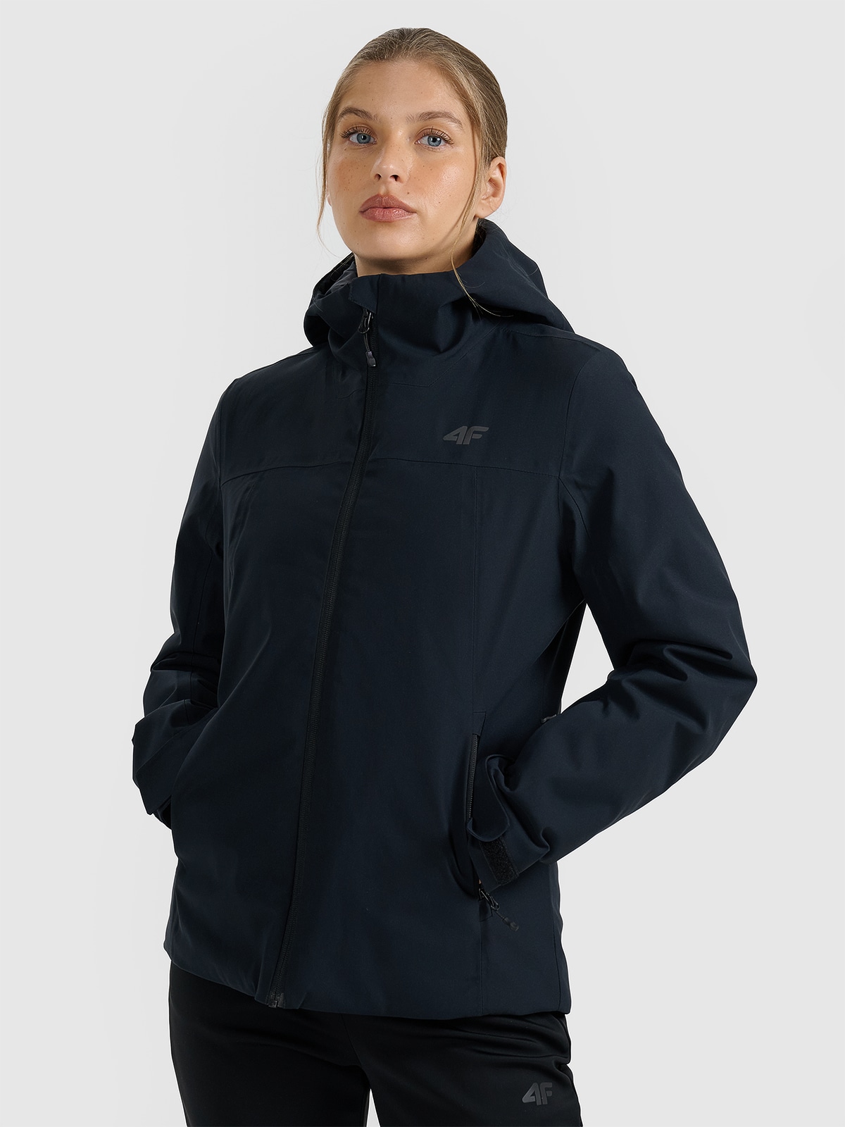 Moteriška slidinėjimo striukė 5000 membrana - juoda