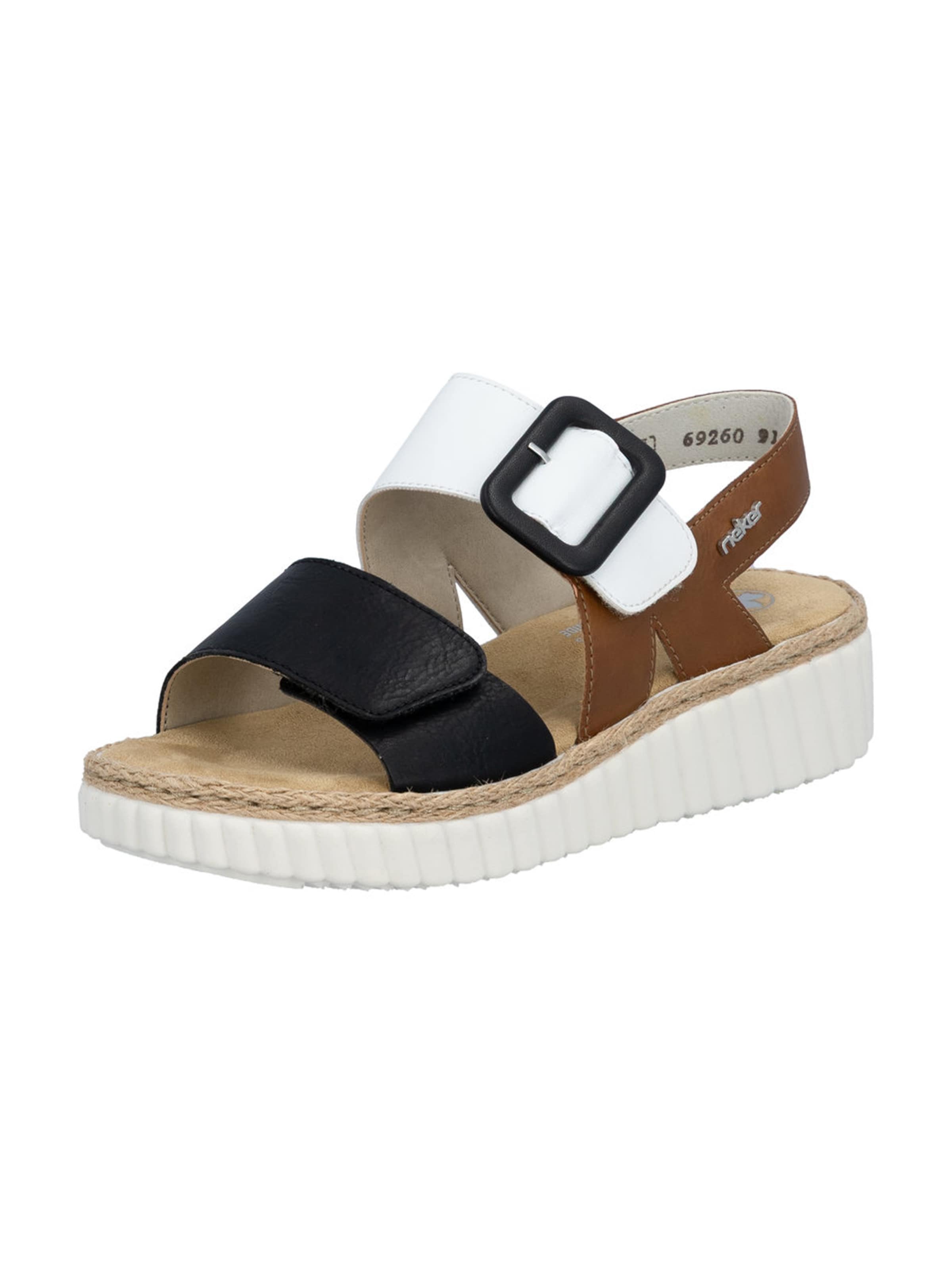 RIEKER Basutės su dirželiais