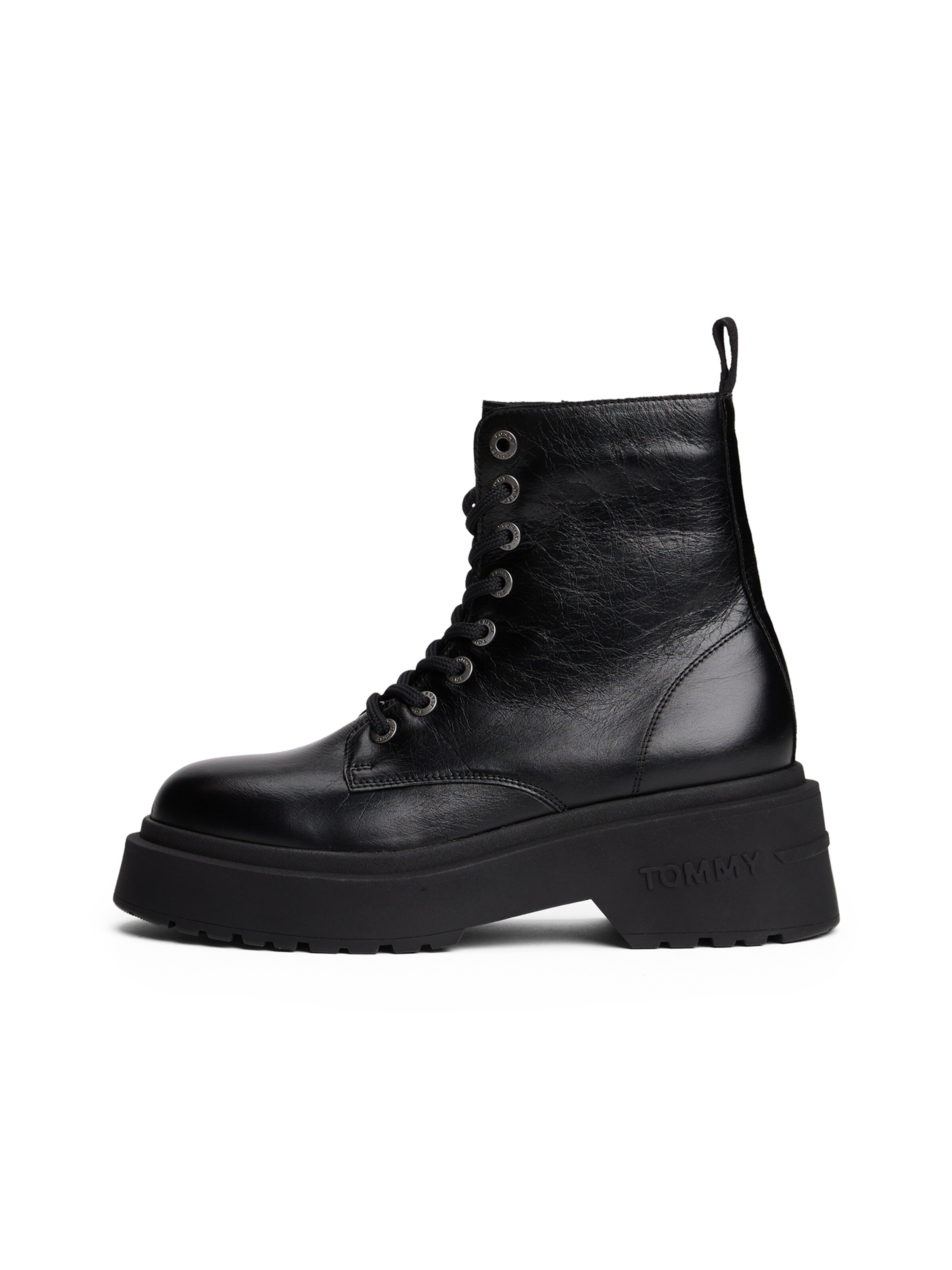 TOMMY JEANS Suvarstomieji kulkšnis dengiantys batai