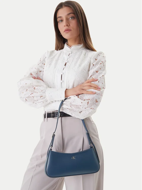 Calvin Klein Rankinė Calvin Klein Ck Small Shoulder Bag LV04F3170G Tamsiai mėlyna