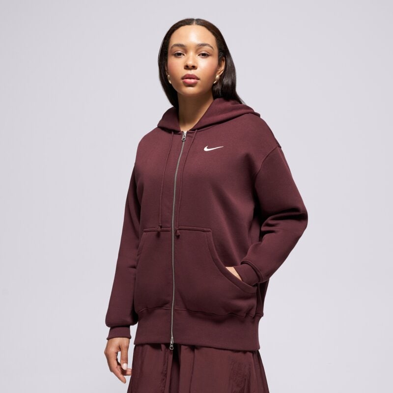 NIKE DŽEMPERIS UŽSEGAMAS W   NSW PHNX FLC FZ OS HOODIE