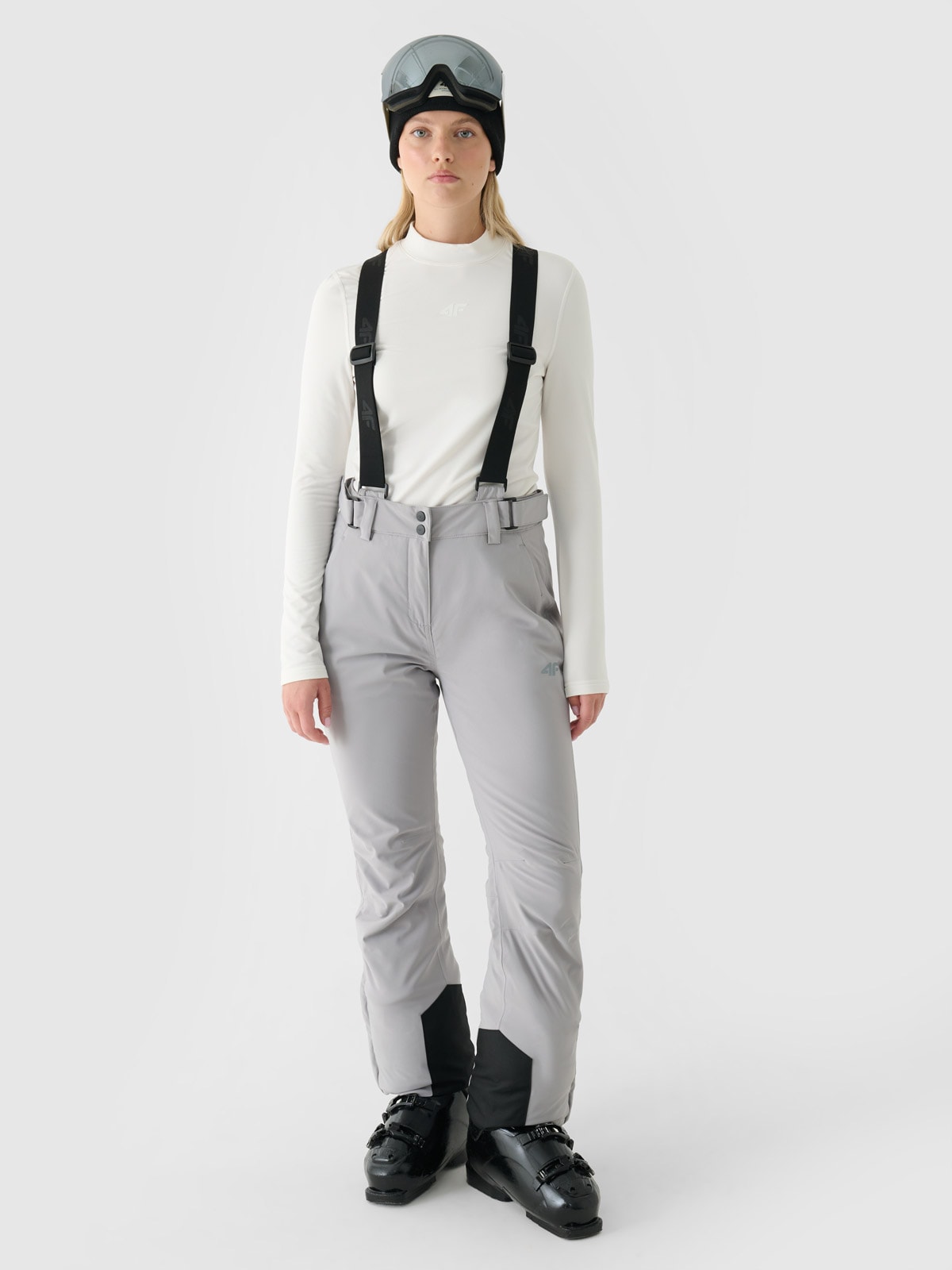 Moteriškos slidinėjimo kelnės 5000 membrana - pilkos