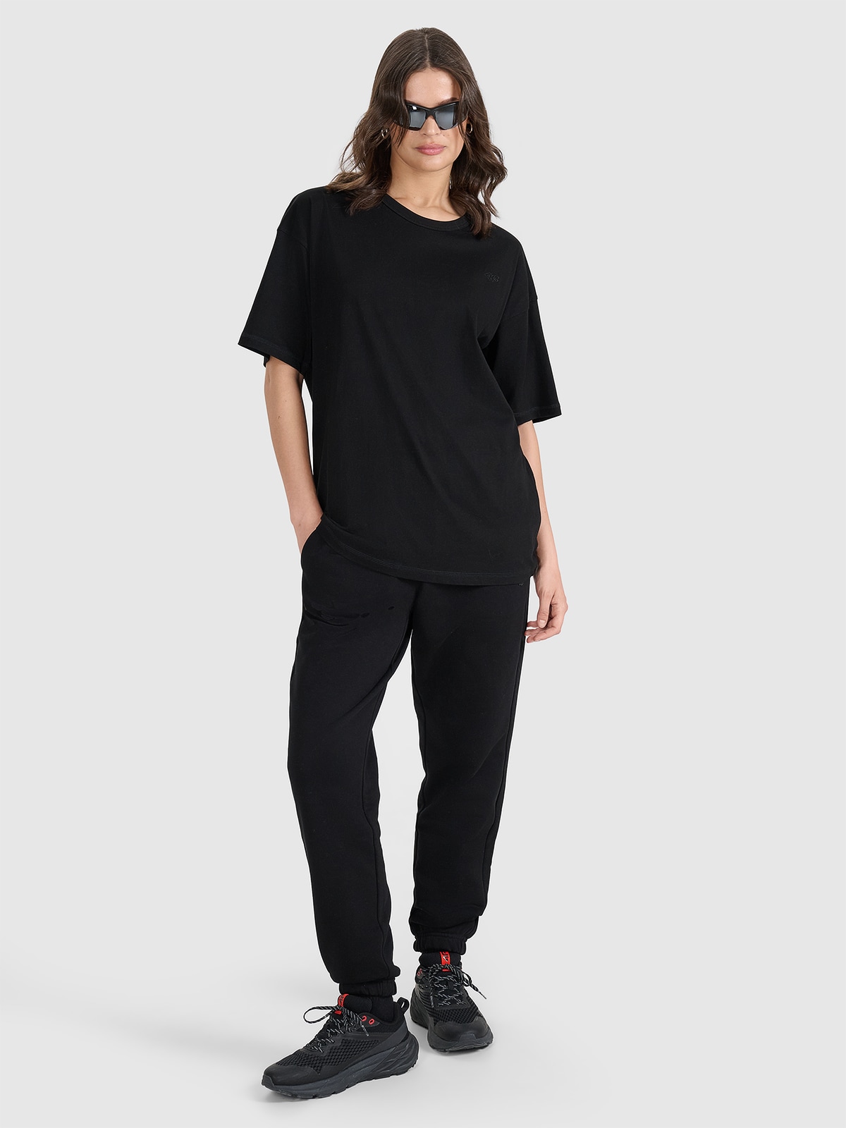 Sportinės jogger kelnės unisex - juodos