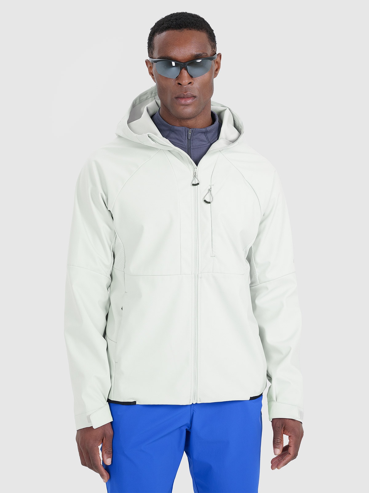 Vyriška softshell vėjui atspari striukė 10000 membrana - pilka