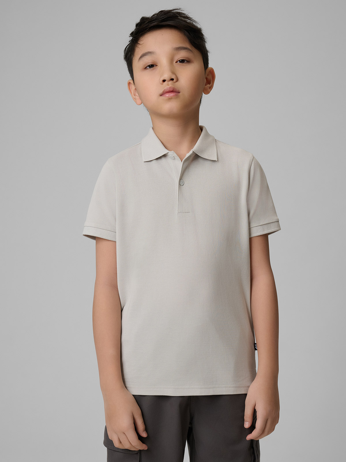 Polo marškinėliai regular berniukams - pilki