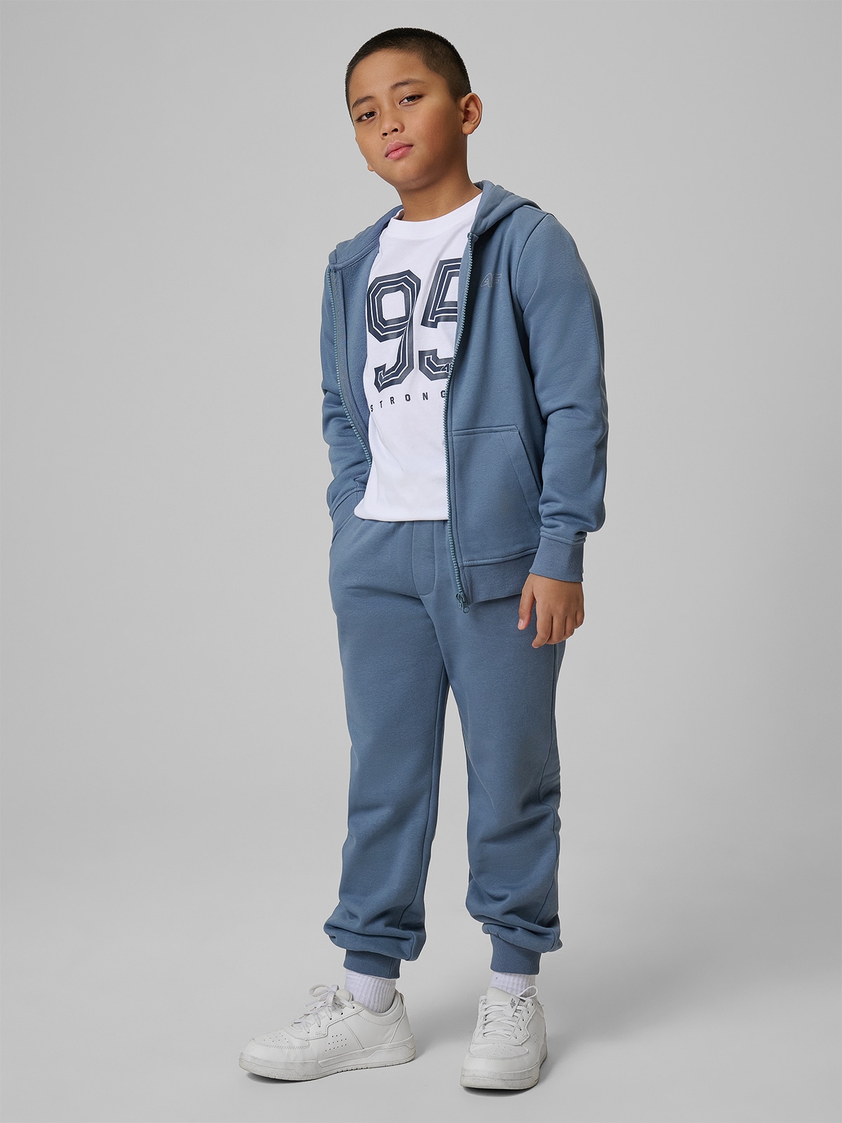 Sportinės kelnės jogger berniukiškos  - tamsiai mėlynos