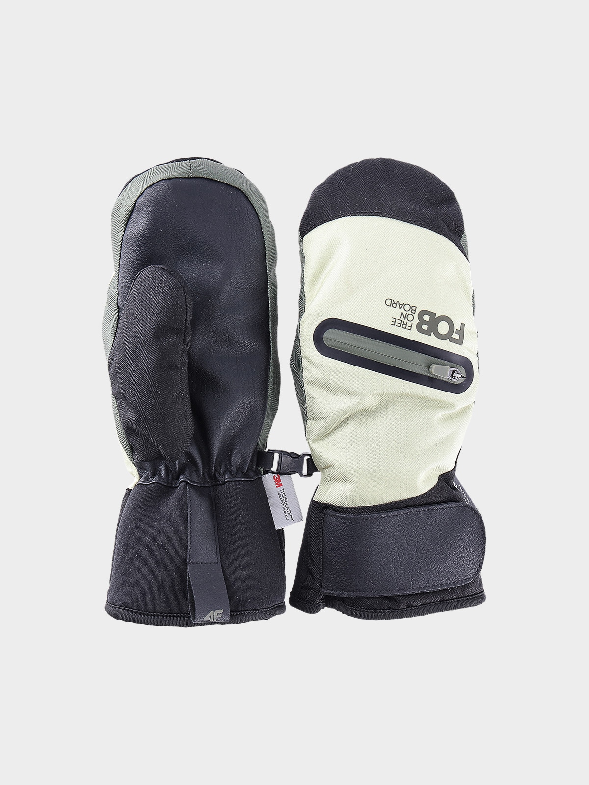 Moteriškos snieglenčių Thinsulate pirštinės 10000 membrana - žalios