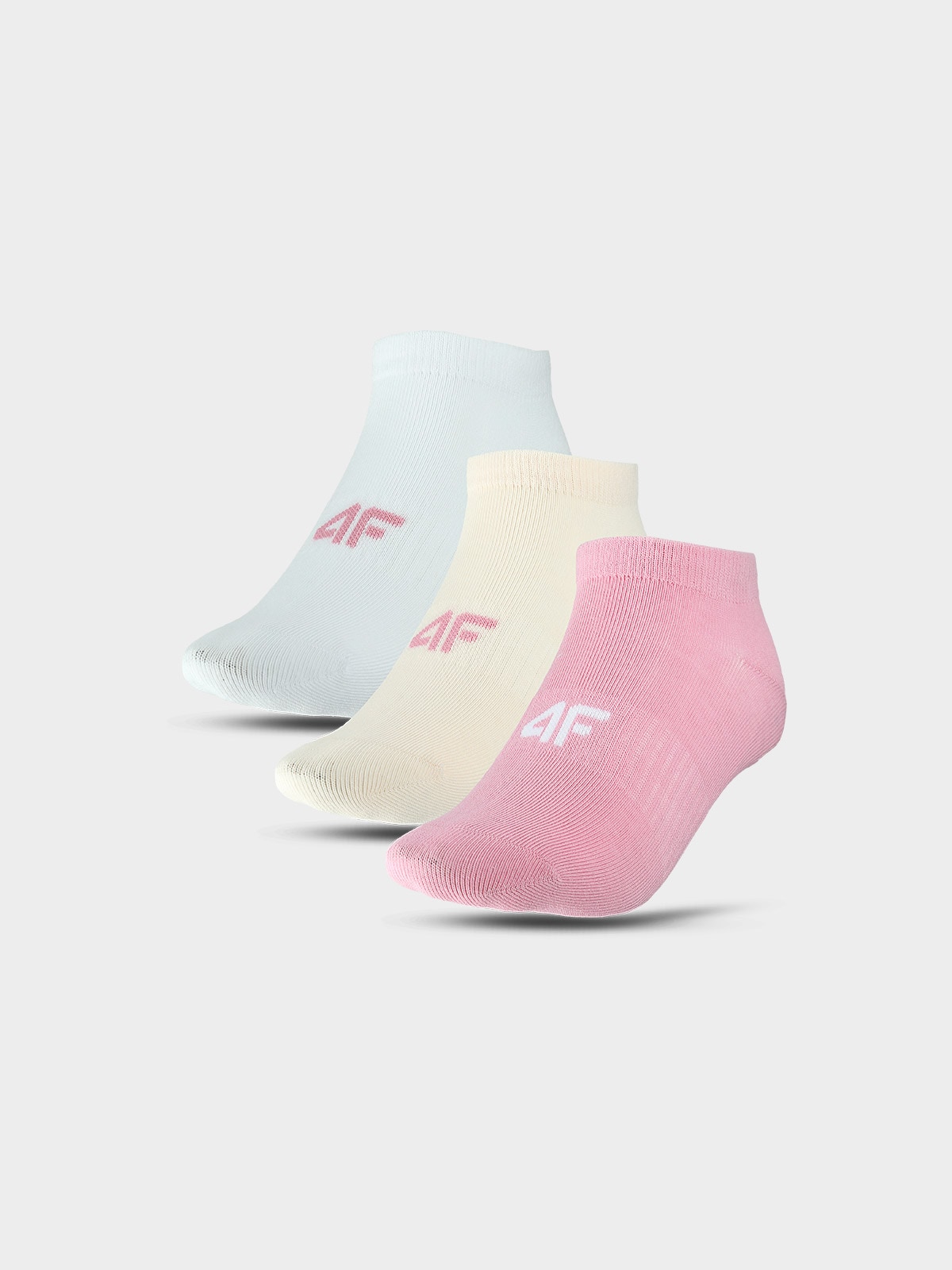 Moteriškos casual kojinės iki kulkšnių (3-pack) - daugiaspalvės