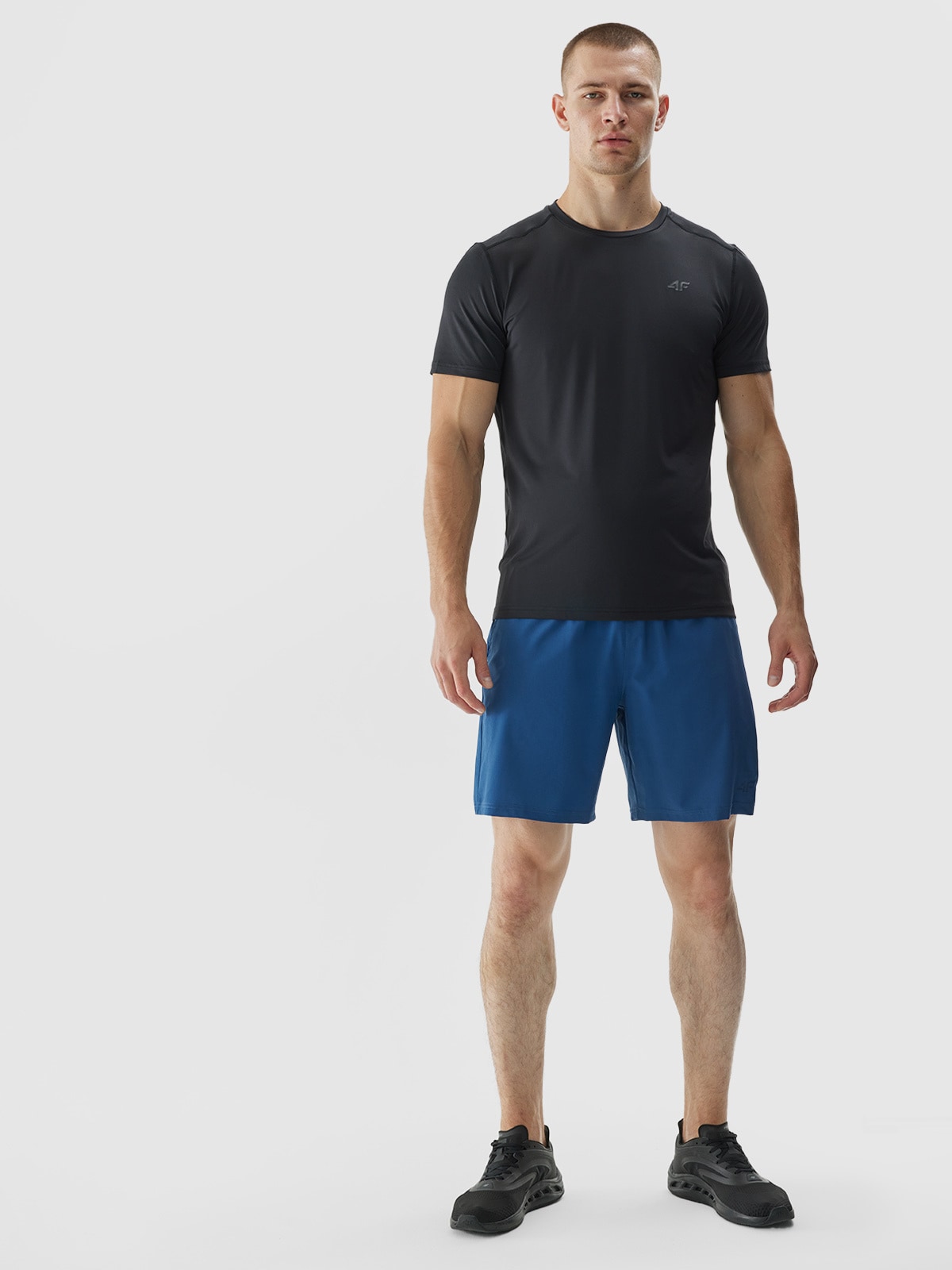 Vyriški orui pralaidūs treniruočių šortai - tamsiai mėlyni