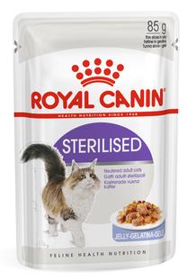 Šlapias kačių maistas Royal Canin Sterilised Jelly, vištiena, 0.085 kg x 12 vnt.