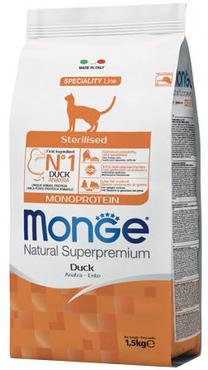Sausas kačių maistas Monge Sterilised, antiena, 1.5 kg