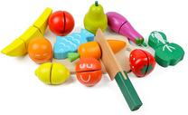 Žaisliniai virtuvės reikmenys, vaisiai ir daržovės EcoToys Fruits & Vegetables