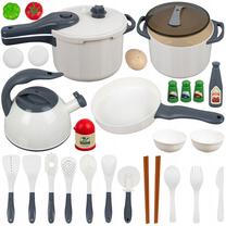 Žaisliniai virtuvės reikmenys, indų rinkinys Kruzzel 26330, įvairių spalvų