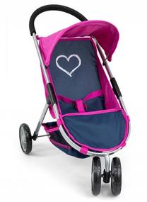 Lėlių vežimėlis Milly Mally Susie Prestige 4753, mėlyna sp./rožinė sp.