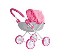 Lėlių vežimėlis Milly Mally DoriPrestige, rožinė sp./pilka sp.